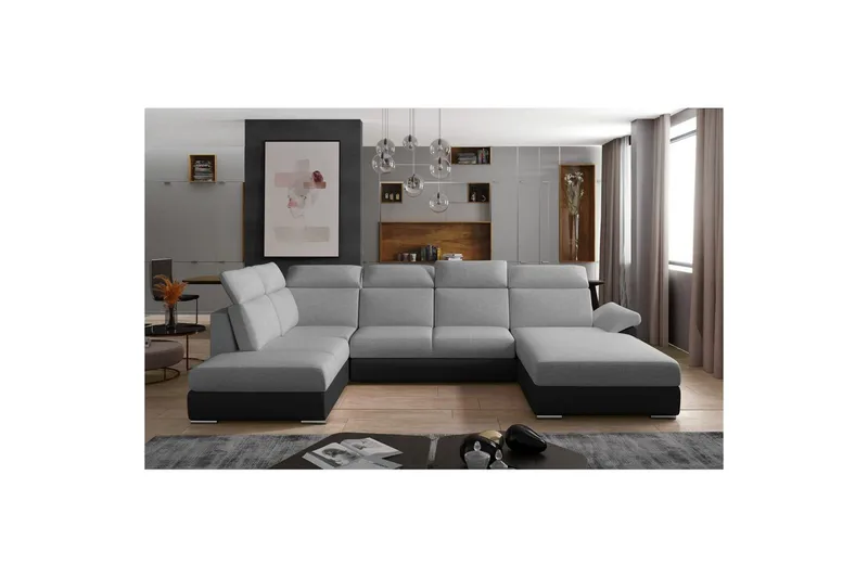 Hörnsoffa Eltap Evanell 336x211x102 cm, Sawana 21, Soft 11, Höger