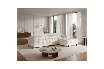 Hörnsoffa Eltap Felro 285x181x93 cm - Amore 01, Vit, Höger - Möbler - Soffa - Bäddsoffa - Bäddsoffa divan