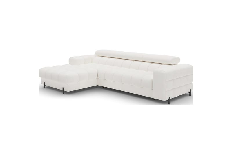 Hörnsoffa Eltap Felro 285x181x93 cm - Amore 01, Vit, Vänster - Möbler - Soffa - Bäddsoffa - Bäddsoffa divan