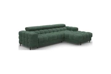 Hörnsoffa Eltap Felro 285x181x93 cm - Amore 35, Grön, Höger - Möbler - Soffa - Bäddsoffa - Bäddsoffa divan