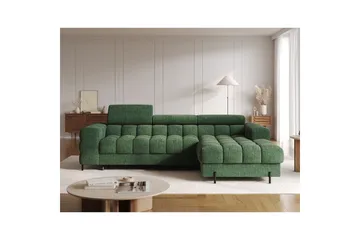 Hörnsoffa Eltap Felro 285x181x93 cm - Amore 35, Grön, Höger - Möbler - Soffa - Bäddsoffa - Bäddsoffa divan