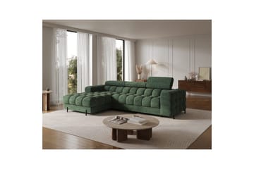 Hörnsoffa Eltap Felro 285x181x93 cm - Amore 35, Grön, Vänster - Möbler - Soffa - Bäddsoffa - Bäddsoffa divan