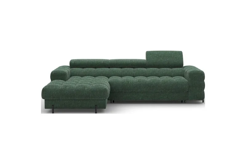 Hörnsoffa Eltap Felro 285x181x93 cm - Amore 35, Grön, Vänster - Möbler - Soffa - Bäddsoffa - Bäddsoffa divan
