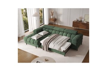 Hörnsoffa Eltap Felro 285x181x93 cm - Amore 35, Grön, Vänster - Möbler - Soffa - Bäddsoffa - Bäddsoffa divan