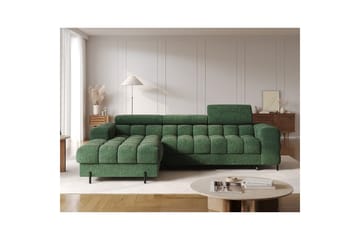 Hörnsoffa Eltap Felro 285x181x93 cm - Amore 35, Grön, Vänster - Möbler - Soffa - Bäddsoffa - Bäddsoffa divan
