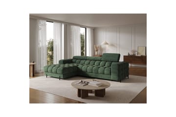 Hörnsoffa Eltap Felro 285x181x93 cm - Amore 35, Grön, Vänster - Möbler - Soffa - Bäddsoffa - Bäddsoffa divan