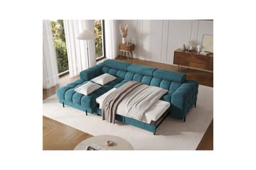 Hörnsoffa Eltap Felro 285x181x93 cm - Amore 40, Blå, Vänster - Möbler - Soffa - Bäddsoffa - Bäddsoffa divan