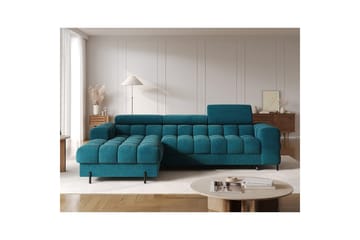 Hörnsoffa Eltap Felro 285x181x93 cm - Amore 40, Blå, Vänster - Möbler - Soffa - Bäddsoffa - Bäddsoffa divan