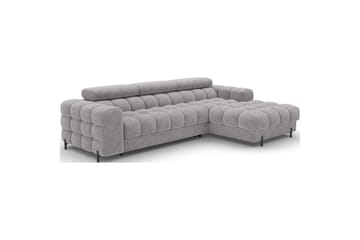 Hörnsoffa Eltap Felro 285x181x93 cm - Aura 04, Grå, Höger - Möbler - Soffa - Bäddsoffa - Bäddsoffa divan