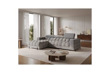 Hörnsoffa Eltap Felro 285x181x93 cm - Aura 04, Grå, Vänster - Möbler - Soffa - Bäddsoffa - Bäddsoffa divan
