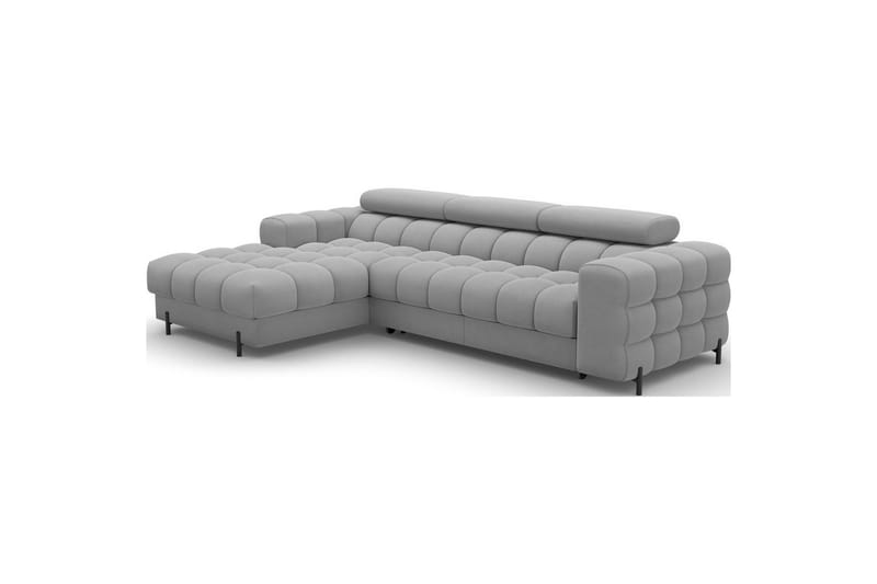 Hörnsoffa Eltap Felro 285x181x93 cm - Aura 04, Grå, Vänster - Möbler - Soffa - Bäddsoffa - Bäddsoffa divan