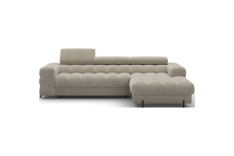 Hörnsoffa Eltap Felro 285x181x93 cm - Aura 18, Beige, Höger - Möbler - Soffa - Bäddsoffa - Bäddsoffa divan
