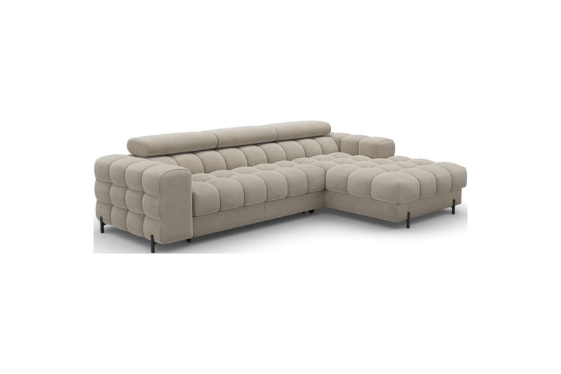 Hörnsoffa Eltap Felro 285x181x93 cm - Aura 18, Beige, Höger - Möbler - Soffa - Bäddsoffa - Bäddsoffa divan