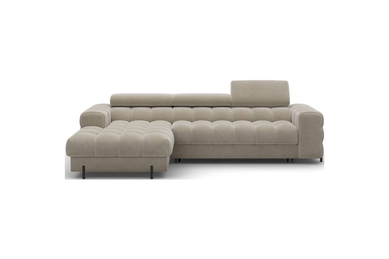Hörnsoffa Eltap Felro 285x181x93 cm - Aura 18, Beige, Vänster - Möbler - Soffa - Bäddsoffa - Bäddsoffa divan