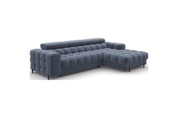 Hörnsoffa Eltap Felro 285x181x93 cm - Aura 40, Blå, Höger - Möbler - Soffa - Bäddsoffa - Bäddsoffa divan