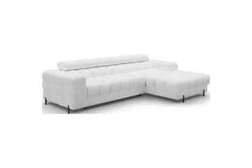 Hörnsoffa Eltap Felro 285x181x93 cm - Royal 01, Vit, Höger - Möbler - Soffa - Bäddsoffa - Bäddsoffa divan