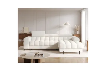 Hörnsoffa Eltap Felro 285x181x93 cm - Royal 01, Vit, Höger - Möbler - Soffa - Bäddsoffa - Bäddsoffa divan