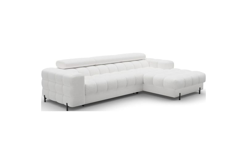 Hörnsoffa Eltap Felro 285x181x93 cm - Royal 01, Vit, Höger - Möbler - Soffa - Bäddsoffa - Bäddsoffa divan