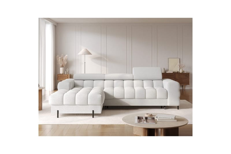 Hörnsoffa Eltap Felro 285x181x93 cm - Royal 03, Grå, Vänster - Möbler - Soffa - Bäddsoffa - Bäddsoffa divan