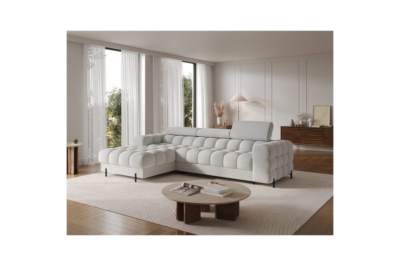 Hörnsoffa Eltap Felro 285x181x93 cm - Royal 03, Grå, Vänster - Möbler - Soffa - Bäddsoffa - Bäddsoffa divan