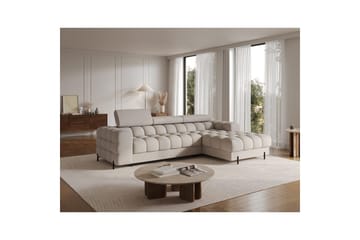 Hörnsoffa Eltap Felro 285x181x93 cm - Royal 18, Beige, Höger - Möbler - Soffa - Bäddsoffa - Bäddsoffa divan