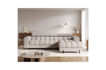 Hörnsoffa Eltap Felro 285x181x93 cm - Royal 20, Beige, Höger - Möbler - Soffa - Bäddsoffa - Bäddsoffa divan