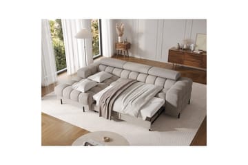 Hörnsoffa Eltap Felro 285x181x93 cm - Royal 20, Beige, Vänster - Möbler - Soffa - Bäddsoffa - Bäddsoffa divan