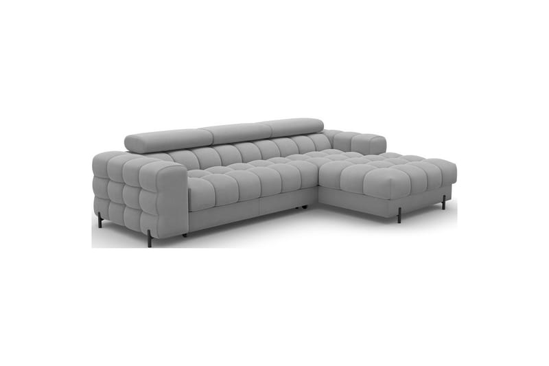 Hörnsoffa Eltap Felro 285x181x93 cm - Sola 04, Grå, Höger - Möbler - Soffa - Bäddsoffa - Bäddsoffa divan