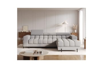 Hörnsoffa Eltap Felro 285x181x93 cm - Sola 04, Grå, Höger - Möbler - Soffa - Bäddsoffa - Bäddsoffa divan