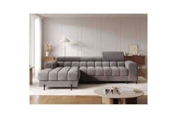 Hörnsoffa Eltap Felro 285x181x93 cm - Sola 04, Grå, Vänster - Möbler - Soffa - Bäddsoffa - Bäddsoffa divan