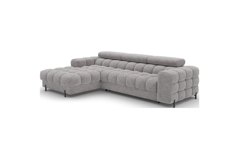 Hörnsoffa Eltap Felro 285x181x93 cm - Sola 04, Grå, Vänster - Möbler - Soffa - Bäddsoffa - Bäddsoffa divan