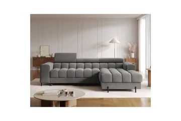 Hörnsoffa Eltap Felro 285x181x93 cm - Sola 06, Mörkgrå, Höger - Möbler - Soffa - Bäddsoffa - Bäddsoffa divan