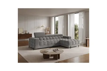 Hörnsoffa Eltap Felro 285x181x93 cm - Sola 06, Mörkgrå, Höger - Möbler - Soffa - Bäddsoffa - Bäddsoffa divan