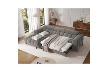 Hörnsoffa Eltap Felro 285x181x93 cm - Sola 06, Mörkgrå, Vänster - Möbler - Soffa - Bäddsoffa - Bäddsoffa divan