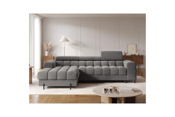Hörnsoffa Eltap Felro 285x181x93 cm - Sola 06, Mörkgrå, Vänster - Möbler - Soffa - Bäddsoffa - Bäddsoffa divan