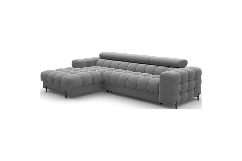 Hörnsoffa Eltap Felro 285x181x93 cm - Sola 06, Mörkgrå, Vänster - Möbler - Soffa - Bäddsoffa - Bäddsoffa divan