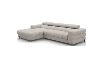Hörnsoffa Eltap Felro 285x181x93 cm - Sola 18, Beige, Vänster - Möbler - Soffa - Bäddsoffa - Bäddsoffa divan
