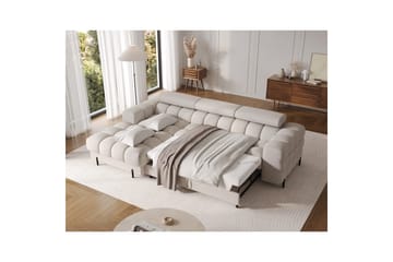 Hörnsoffa Eltap Felro 285x181x93 cm - Sola 18, Beige, Vänster - Möbler - Soffa - Bäddsoffa - Bäddsoffa divan