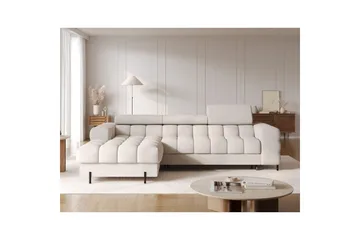 Hörnsoffa Eltap Felro 285x181x93 cm - Sola 18, Beige, Vänster - Möbler - Soffa - Bäddsoffa - Bäddsoffa divan