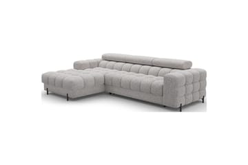 Hörnsoffa Eltap Felro 285x181x93 cm - Pellerito 20, Grå, Vänster - Möbler - Soffa - Bäddsoffa - Bäddsoffa divan