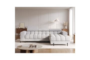 Hörnsoffa Eltap Felro 285x181x93 cm - Pellerito 03, Grå, Höger - Möbler - Soffa - Bäddsoffa - Bäddsoffa divan