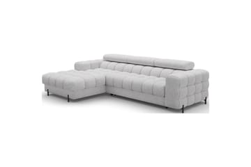 Hörnsoffa Eltap Felro 285x181x93 cm - Pellerito 03, Grå, Vänster - Möbler - Soffa - Bäddsoffa - Bäddsoffa divan