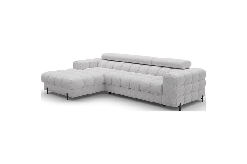 Hörnsoffa Eltap Felro 285x181x93 cm - Pellerito 03, Grå, Vänster - Möbler - Soffa - Bäddsoffa - Bäddsoffa divan
