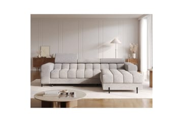 Hörnsoffa Eltap Felro 285x181x93 cm - Pellerito 20, Grå, Höger - Möbler - Soffa - Bäddsoffa - Bäddsoffa divan