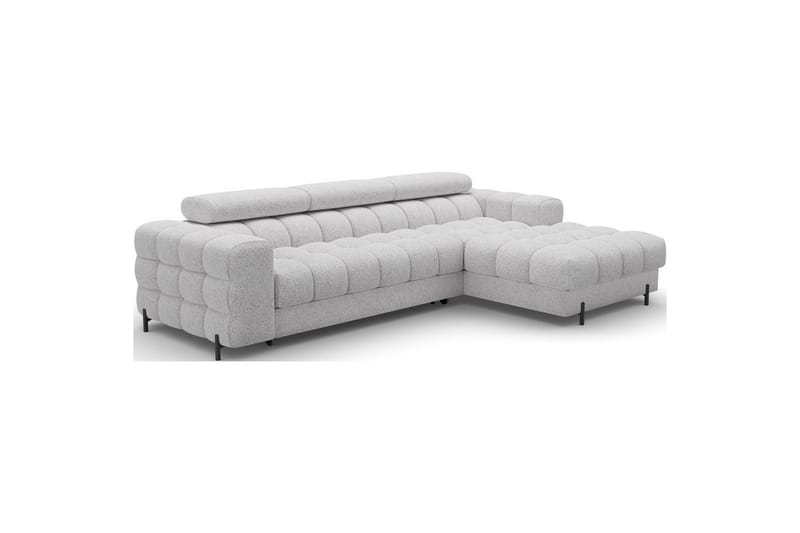 Hörnsoffa Eltap Felro 285x181x93 cm - Pellerito 03, Grå, Höger - Möbler - Soffa - Bäddsoffa - Bäddsoffa divan