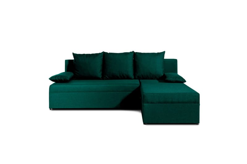 Hörnsoffa Eltap Gino 201x143x90 cm, Nube 35, Grön