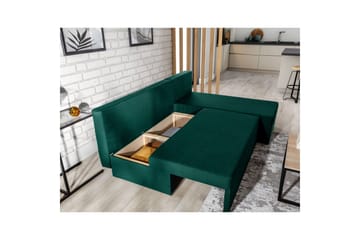 Hörnsoffa Eltap Gino 201x143x90 cm - Nube 35, Grön - Möbler - Soffa - Bäddsoffa - Bäddsoffa divan