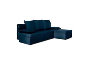 Hörnsoffa Eltap Gino 201x143x90 cm - Nube 40, Blå - Möbler - Soffa - Bäddsoffa - Bäddsoffa divan