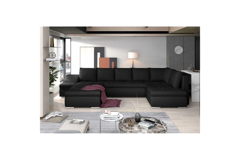 Hörnsoffa Eltap Giovanni 351x82x190 cm, Soft 11, Vänster