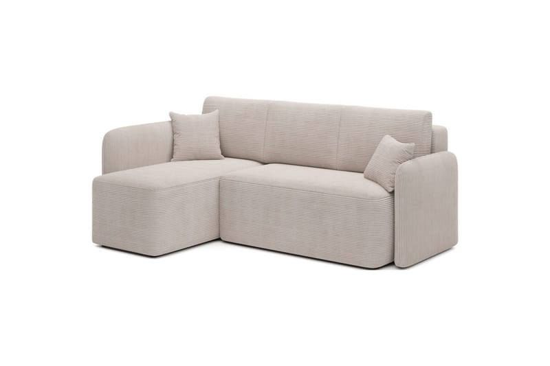 Hörnsoffa Eltap Hadson 206x150x89 cm - Jarell 18, Ljusbeige, Vänster - Möbler - Soffa - Bäddsoffa - Bäddsoffa divan